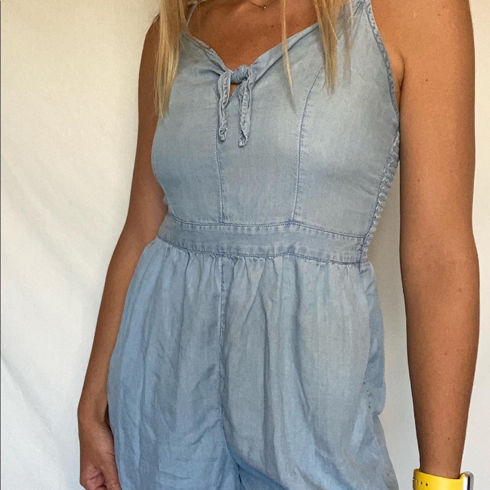 American Eagle Denim Romper